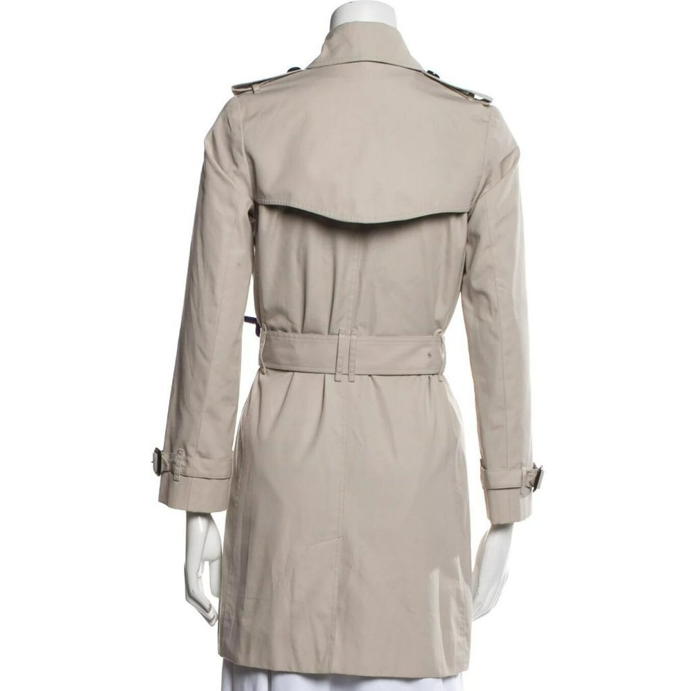 BURBERRY NOVA CHECK LINED DOUBLE BREASTED TRENCH COAT IN STONE COLOR - Picture 2 of 12